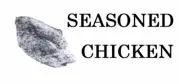 Chicken Seasoned, Label, Commercial, Food, B/W, Meat Takeaway, Asian, Indian