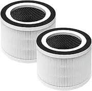 Skydiras 2-Pack True HEPA Replacement Filter, Compatible with Afloia Fillo/Halo and Mooka Allo Air Purifier, 3-in-1 H13 True HEPA Filtration for Afloia Fillo Air Purifier