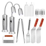 BBQ Grill Tools Set Barbecue Utensils/Light Kit Camping Cooking Outdoor Kitchen