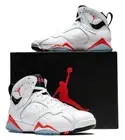 Air Jordan 7 Retro High Top Sneakers White Infrared Edition Shoes Men Trainers