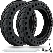 Cooryda Solid Tire for Xiaomi m365 Electric Scooter Mijia Mi m365 pro/gotrax gxl V2/gotrax XR, 8.5 inches Electric Scooter Wheels 8 1/2'' Front or Rear Replacement Honeycomb Solid Tires(2 Piece)