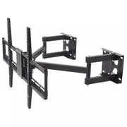 Fin Tv Bracket Corner Wall Mount Heavy Duty Tilt Pivot Swivel 32 40 42 50 52 60 65''
