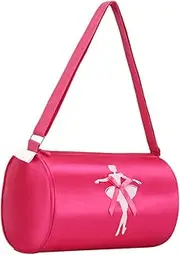 One-Shoulder Storage Bag for Girls Ballet Bag Zipper and Adjustable Shoulder Straps