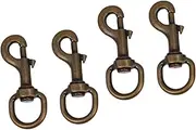 GRIRIW 2sets Traction Rope Buckle for Dog Collars Pet Collar Hooks Swivel Joints Pet Supplies 2pcs*2