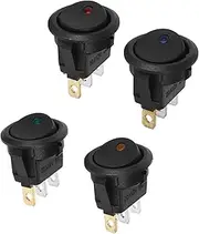 TIDTALEO 4pcs Rocker Switch LED Light Bar The Switch Rocker Lamp Switch Rocker Small Switch Light Bar Switch Pp
