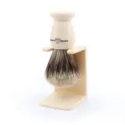 1EJ947SDS Classic Best Badger Hair Exfoliating Shaving Brush with Stand for S...