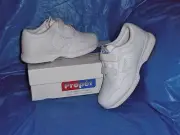 Propet M3705 Mens Dual Strap Lite Walking Shoe,White 7 X ( EEE )