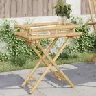 vidaXL Folding Tray Table 60x40x68 cm Bamboo 2BB
