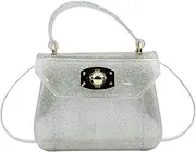 [ANKOMINA] Little Girls Purse Small Candy Color Jelly Crossbody Bag Satchel Tote Handbag Shoulder