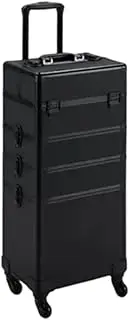 [OIIBWQ] Rolling Makeup Case, Makeup Box with A 360 Rotary Wheel with Wheels, Cosmetology Box of The Cosmetic Organizer for, Height 72 cm