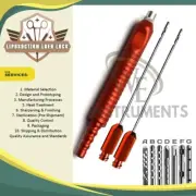 Luer Lock Cannulas with Red Handle for Precision Fat Extraction in Liposuction