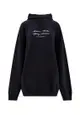 Cotton blend sweatshirt with embroidered 4 Seasons Logo - VETEMENTS - Black