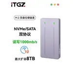 ♞ITGZ RTL9210B多盤位固態硬碟盒NVME/NGFF雙協議M2手機電腦外接盒