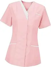 [APLVFFZH] Scrubs Top for Women T Shirt for Healthcare Pet Grooming Hotel Worker