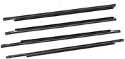 Jodriva Window Door Seals 4Pcs Car Window Outer Weatherstrip Side Door Glass Rubber Belt Moulding Trim Sealing Protector, for Toyota, for Prius 2004-2009 Car Door Weather Strip