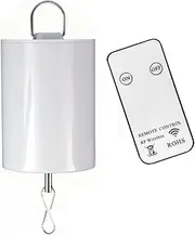 LjlifArt Hanging Display Motor W/ Remote Battery Operated 10 RPM Rotating Motor for Wind Spinner Mobile Yard Decor Hanging Ornaments Outdoor Sculptures-Low Speed