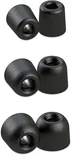 Comply Foam Premium Earphone Tips for Sennheiser HD 1 (Momentum MIE2), CX 3.00/5.00 - (Black, S/M/L, 3-Pairs)