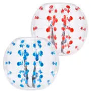 Inflatable Bumper Balls 2-Pack, 4FT/1.2M Body Sumo Zorb Balls for Teen & Adult, 0.8mm Thick PVC Human Hamster Bubble Balls for Outdoor Team Gaming Play, Bumper Bopper Toys for Garden, Yard,