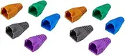 Angoily Sets Protective Cable Sleeve Ethernet Cable Cover Cord Cover Network Cap Boots Cap Sodlder Seal Connectors - Mm Head Protector Pcs