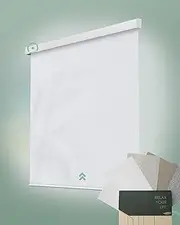Yoolax Motorized Blinds, Light Filtering Remote Shades for Indoor Windows, Cordless Automatic Shades Roller Window Blinds for Bedroom Living Room Office, Fabric Samples (Multi-Color)