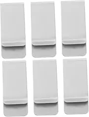 [GAXIRE] 6pcs Stainless Steel Money Clip - Credit Card Holder Men Slim Front Pocket Wallet Clip for Cash Credit Card for Business and Everyday Use