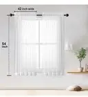 Owenie Sheer White Curtain Living Room Bedroom Light Filtering 42 X 54 Inch