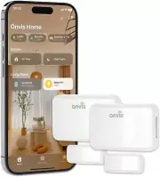 2-Pack HomeKit Door Window contact Sensors, Wireless Mini Sensor for iOS