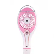 Rechargeable Spray Humidifier Portable Air Condition Cool Fan For Home Comfort Pink