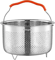Steamer Basket for Instant Pot 18/8 Stainless Steel Strainer Basket Pressure Cooker Accessories (6L)