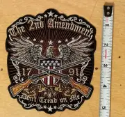 Medium Patriotic The 2nd Amendment, Don't Tread On Me American Eagle Biker Patch