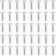 ECSiNG 50PCS Electric Guitar Pickguard Screws Electric Bass Scratchplate Mounting Screws Guitar Bass Parts Musical Instruments Accessories M3x12mm Silver
