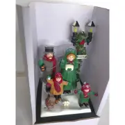 Holiday Creations Holiday Scene Musical Carolers New In Box Vintage