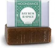 Bay Rum Soap - Handmade Soap for Softer Skin with Cocoa Butter, Shea Butter, Sweet Almond, Cinnamon, Spices, Fragrance and Essential Oils by MoonDance Soaps (One Bar, 4 oz)