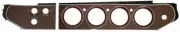 72-74 Barracuda/Cuda/Challenger Woodgrain Rallye Gauge Bezels Hardtop - 3 Switch