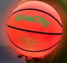 GlowCity Glow in The Dark Basketball - LED Light Up #6 Size NEW W/Batteries