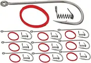 Carbon Steel Live Shrimp Fishing Hooks 10 Pack Versatile Hooks for Bass Shrimp Bait