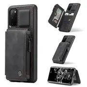 CaseMe Shockproof Samsung Galaxy S9 Leather Case Cover Wallet G960 [Black]