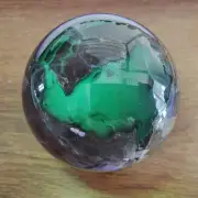 653g RARE Natural blue Volcanic Rock agate Sphere Quartz Crystal Ball Healing