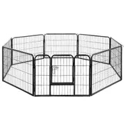 Pet Dog Playpen 8 Panel Puppy Exercise Cage Enclosure Fence 80x60cm
