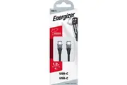 Energizer USB-C to USB-C Black 1.2 Metre