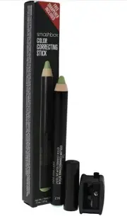 SMASHBOX COLOR CORRECTING PENCIL STICK CONCEALER W/ PENCIL SHARPENER NIB-GREEN