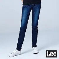 在飛比找Yahoo奇摩購物中心優惠-Lee 女款 402 超低腰修身窄管牛仔褲 深藍洗水