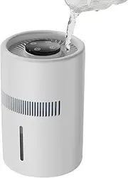 Mistless Humidifier, XWJ 4L Large Air Humidifier with Filter for Bedroom, Quiet Night Mode, USB Powered Touch Button Operation Humidifiers for Room Baby Yoga Room