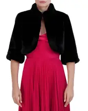 Laundry by Shelli Segal Faux Fur Shrug