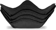 Set of 4 Plate Huggers - Large Bowl Holders - Washable Microwave Plate Hugger - for Hot and Cold Bowls, Dishes (Black)