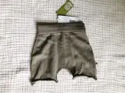 NWT New Nui Organics Baby Knit Organic Cotton Shorts Seagrass Green 3-6 Months