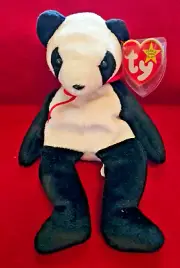 TY Beanie Baby - FORTUNE the Panda Bear 8" w/ Tag