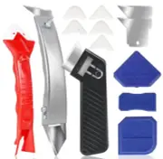 Caulking Tool, Stainless Steel Caulk Remover Tool& Grout Removal Tool, Silico...
