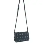Pierre Cardin Canvas Print/Leather Trim Flap Cross Body Bag