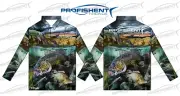 Profishent Tackle Kids Fishing Shirt Sublimated Yellow-Belly Murray-Cod Kangro -